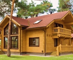 Деревянный дом из бруса - экологичность и красота
